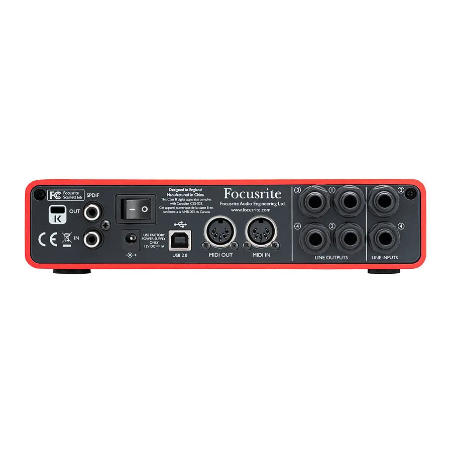 Focusrite Scarlett 6i6 второго поколения профессиональный аранжировщик Дубляж запись USB звуковая карта