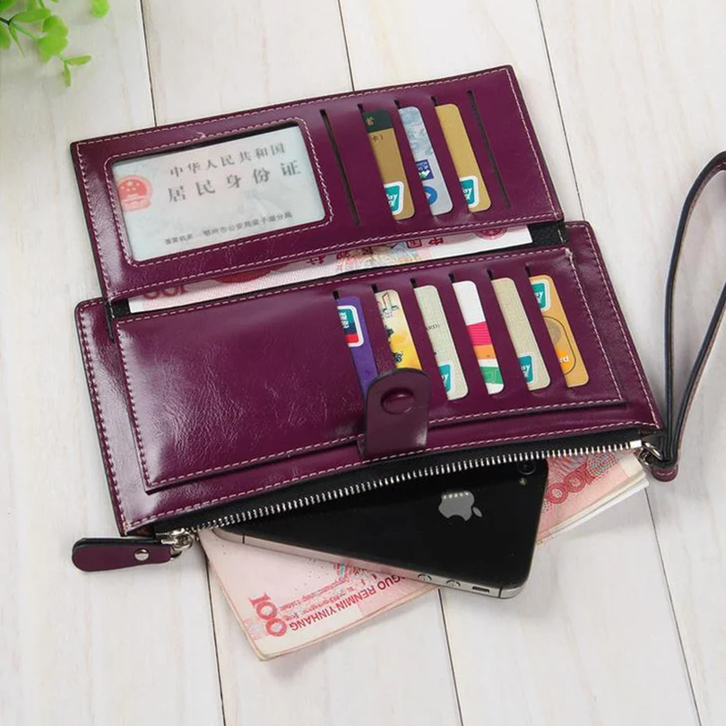 Женский кошелек модная сумка для денег Супер тонкий многоцелевой на молнии