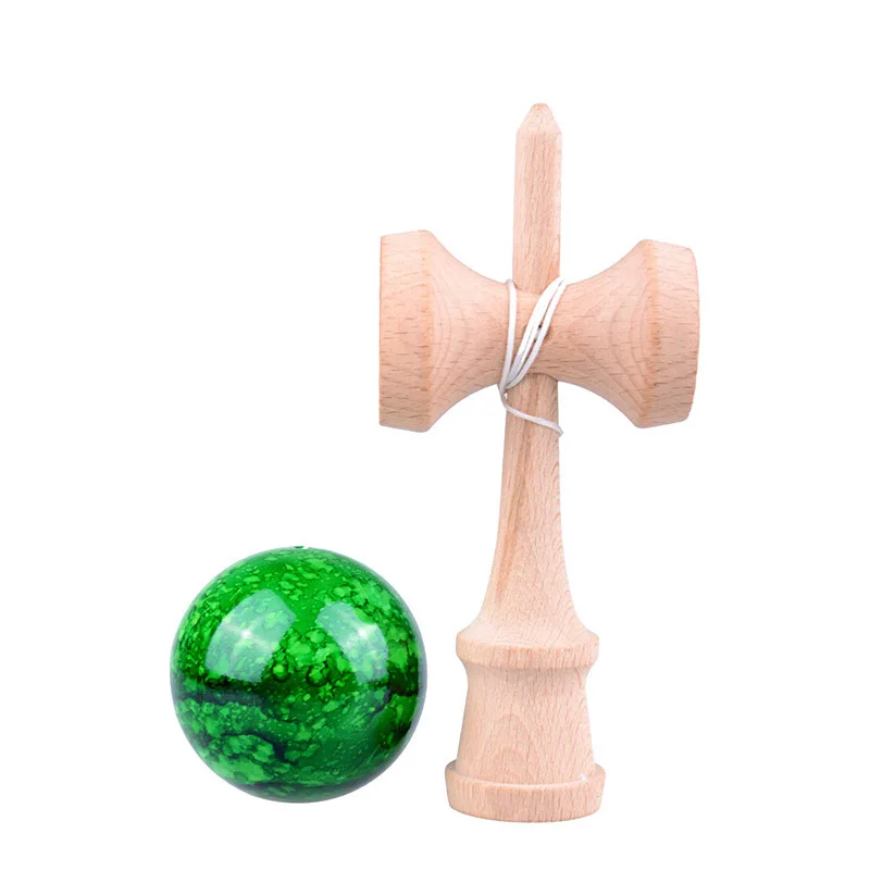 6 см мраморные цветные деревянные шары Kendama, умелые шарики для жонглирования, профессиональные игрушки для игр на открытом воздухе для детей и взрослых