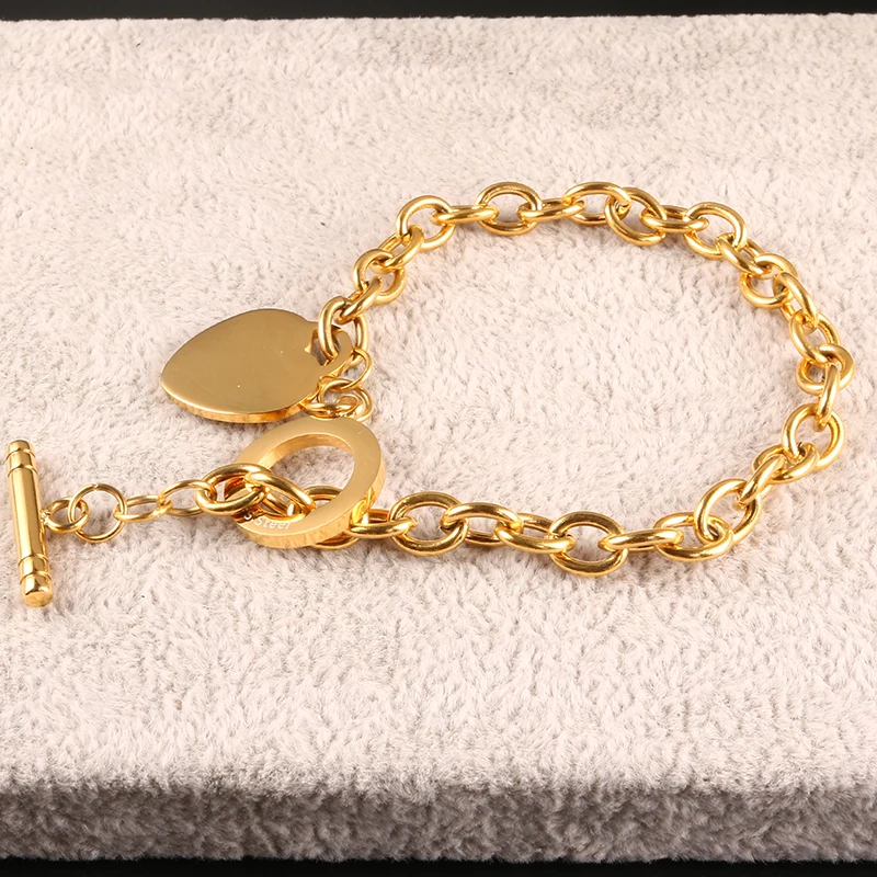 Браслет цепочка из нержавеющей стали для женщин ювелирные изделия элегантные