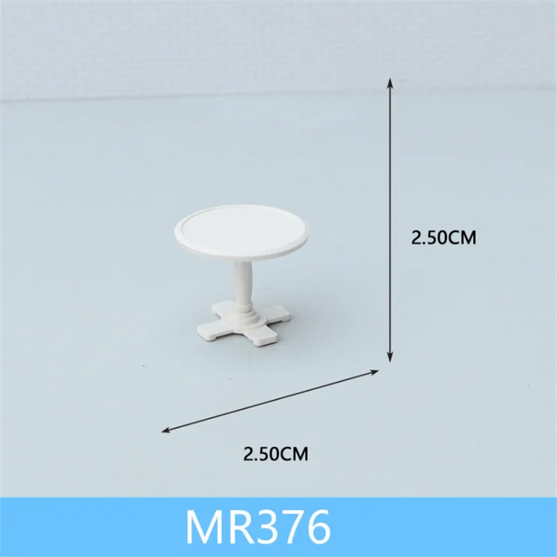 MR376 1 шт./лот масштаб 1:25 пластиковый миниатюрный мебель стол и стул для строительства поезда Макет железной дороги декорации аксессуары - Цвет: MR376