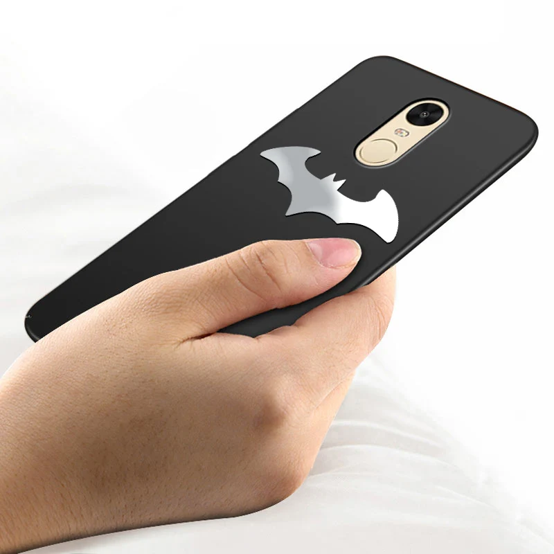 Жесткий ПК чехол Roc Joan Batman для Xiaomi Redmi Note 8 Pro 7 7A K20 4X 4 5 Plus 6 6A 5A S2 Go Матовый