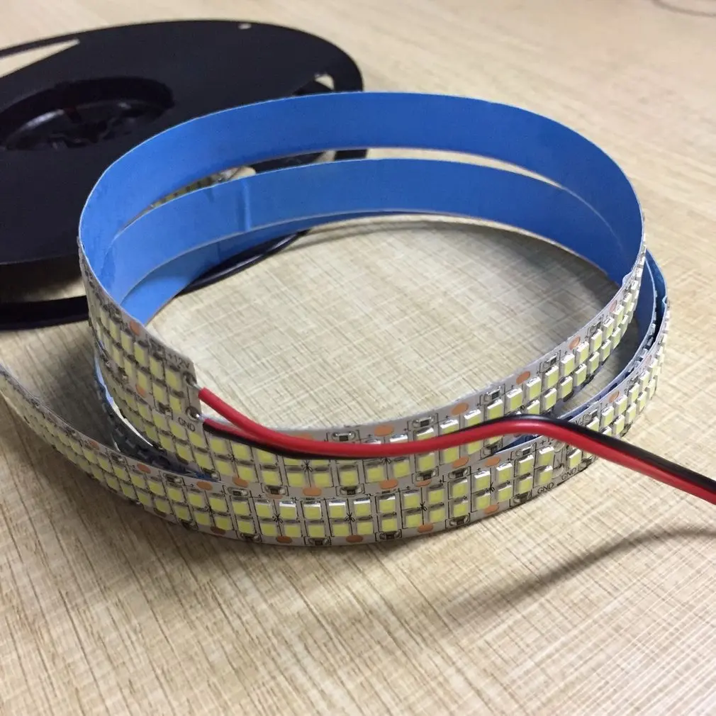 5 метров супер яркий 480 Led/M 2400 Led/5 M 2835 теплый белый/холодный белый 12 V двухрядная