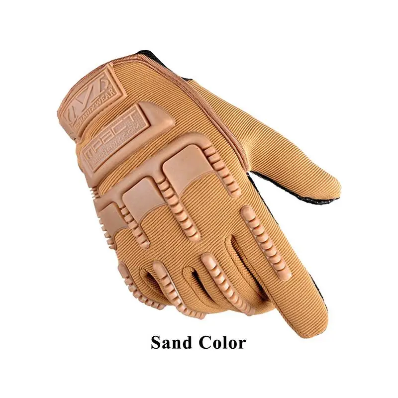 Sand Color Тактические Военные перчатки с полным пальцем для любого случая, как тактические военные охотничьи перчатки для вождения мотоцикла рабочие перчатки - Цвет: Sand Color