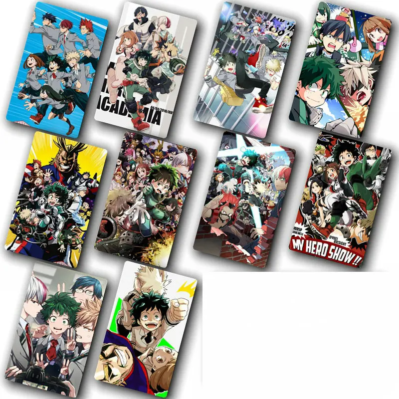 100 шт Наклейка s Toy Аниме boku no hero Academy My hero Academy DIY Украшение автобус ID Card Классические игрушки наклейка для коллекции