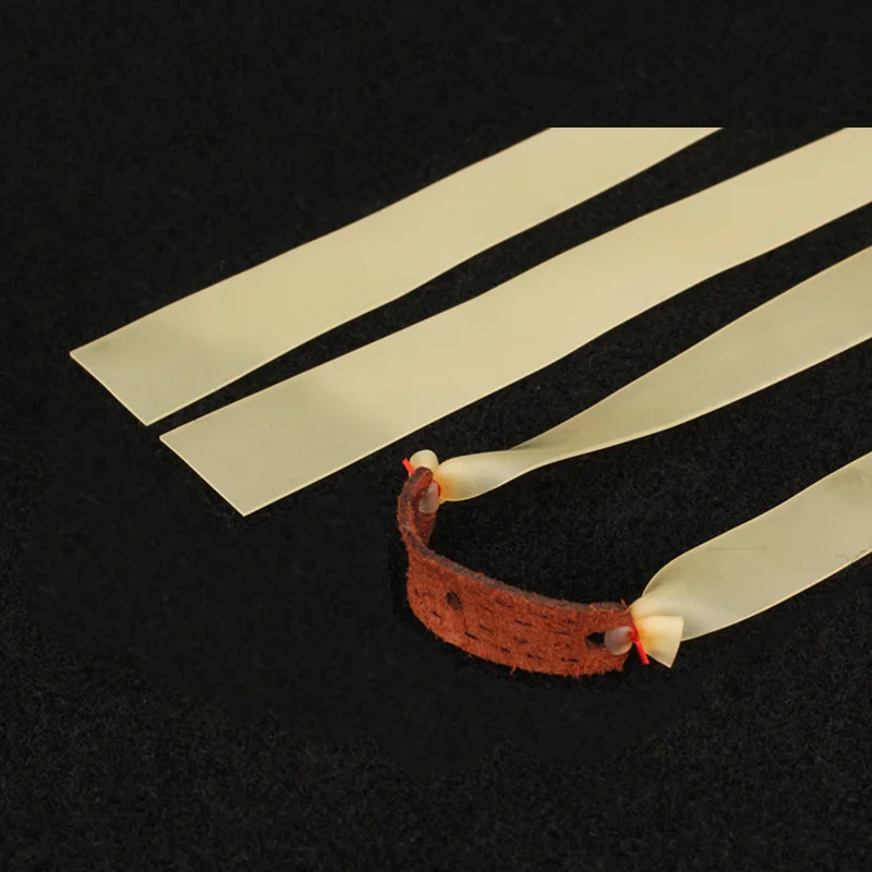 10 шт./лот 0 65 мм толщина плоские резиновые рогатки полоса натуральный латекс