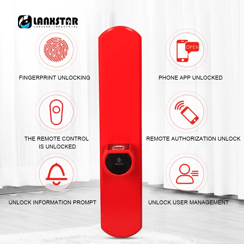 LANXSTAR Новая роскошная двойная система Интеллектуальный микро замок ядро IP44 Bluetooth