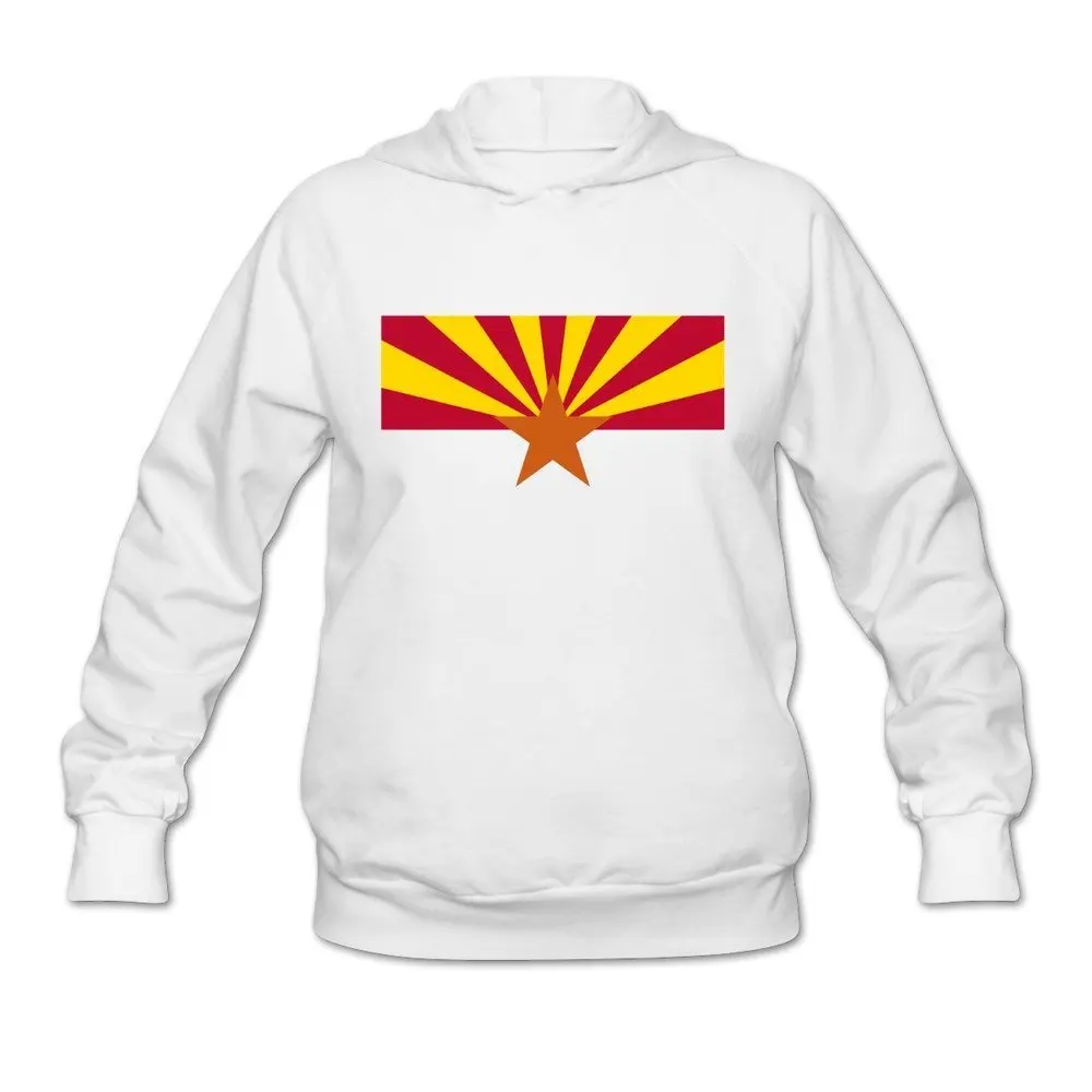 2017 Flag Of Arizona Fashion Cotton Long Sleeve Sweatshirts For Women High Quality Warm Hooded Free Shipping | Женская одежда