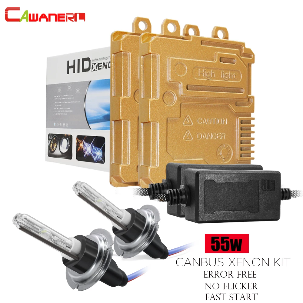 Cawanerl 55 Вт Canbus HID Xenon Light Kit без ошибок балласт + AC Лампа Быстрый старт высокая яркая
