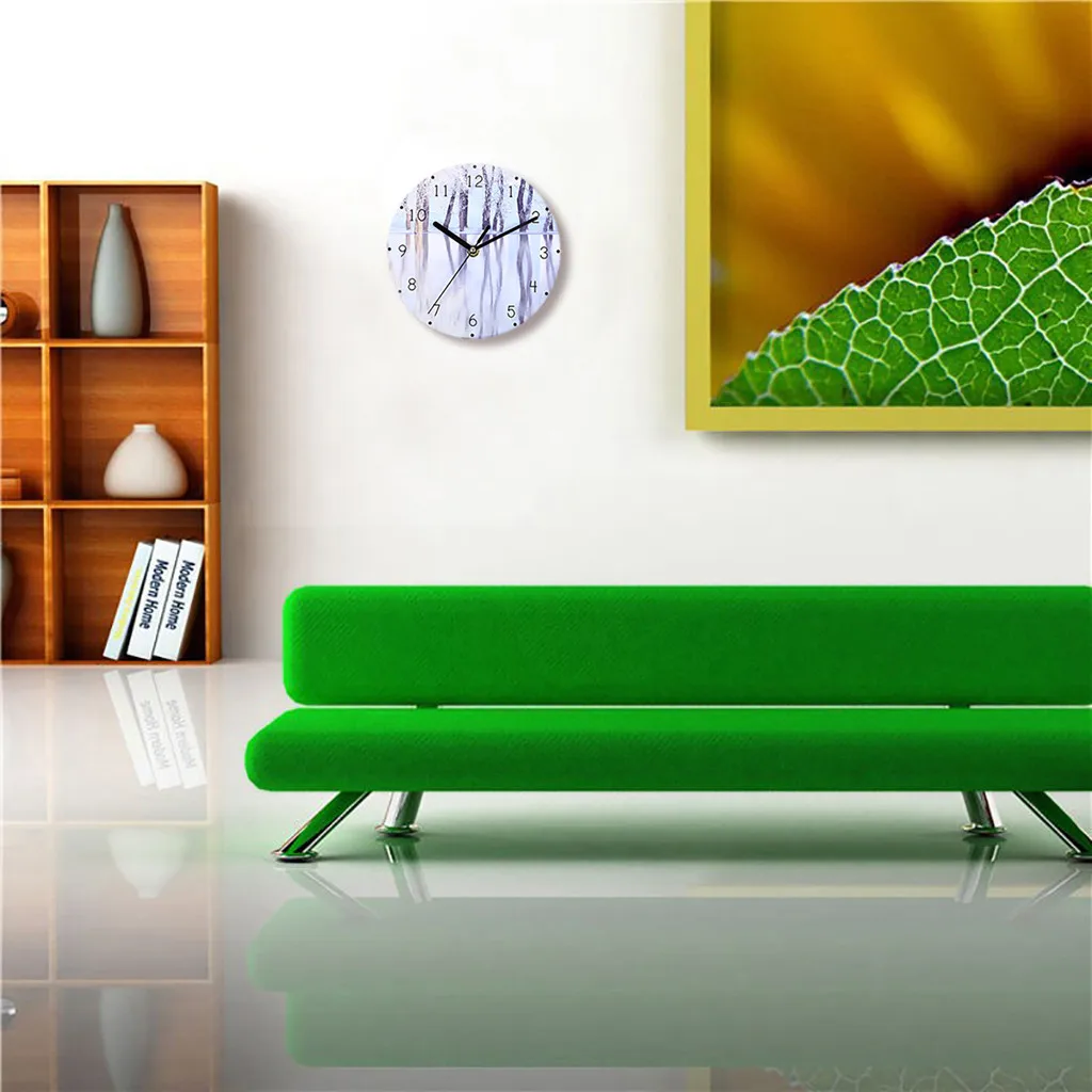 Современные Дизайнерские деревянные настенные часы MDF декоративные домашние