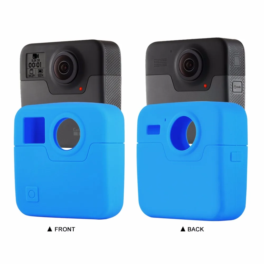 Мягкий силиконовый чехол PULUZ для GoPro Fusion защитный Go Pro Fusion|Чехлы экшн-камер| |