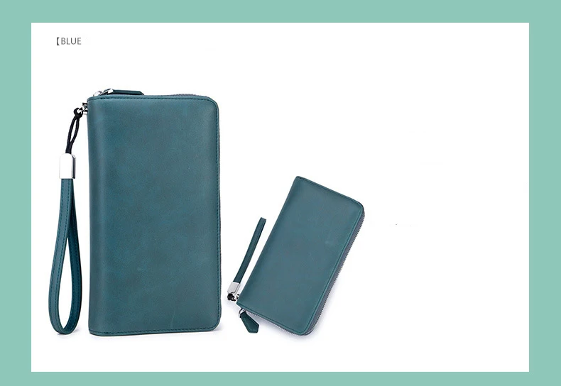 SOUTH GOOSE Fashion Leather Wallets Men RFID Anti Theft Business Long Clutch Wallets Women Large Capacity Travel Passport Purse