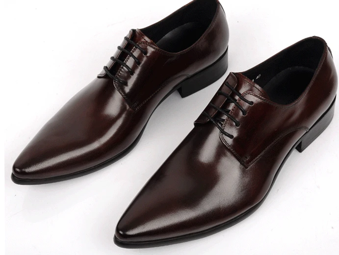 High class genuine leather shoes men 
