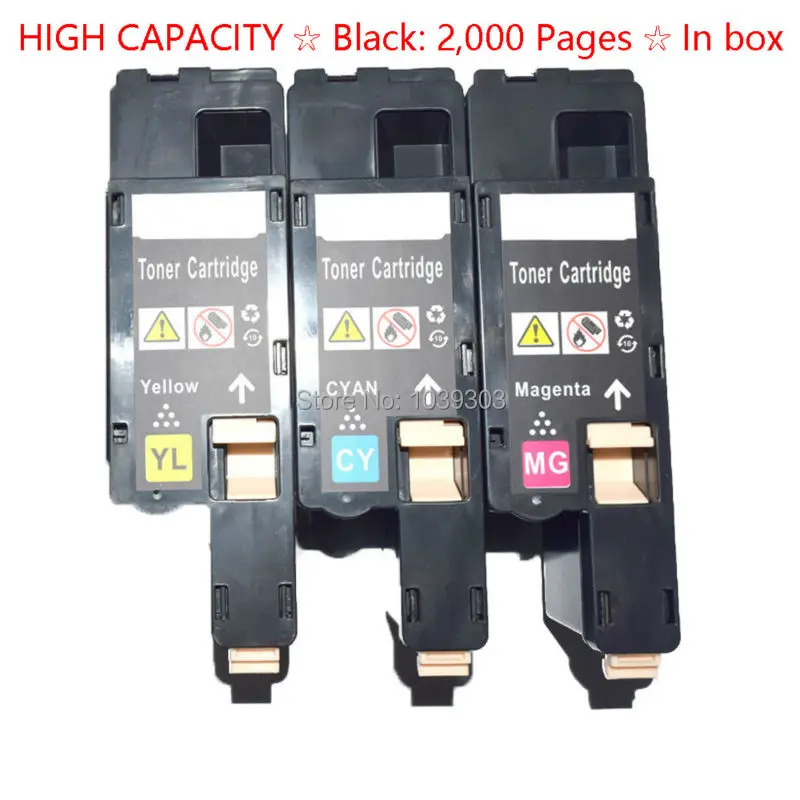 

3x Compatible Dell 1250 Toner Cartridge For Dell 1250c C1760nw C1760 C1765nfw C1765 C1765NF 1350 1350cnw 1355cn 1355cnw C1355CN