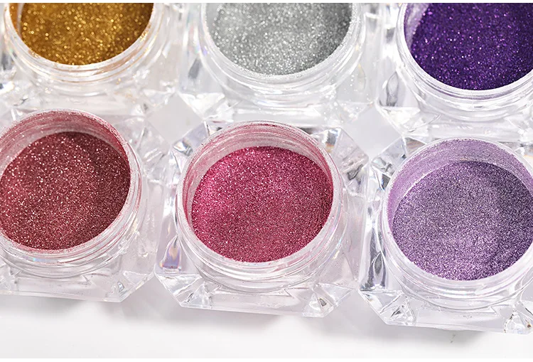 1 коробка зеркальный розовый Золотой Черный Синий Фиолетовый Блестящий Порошок