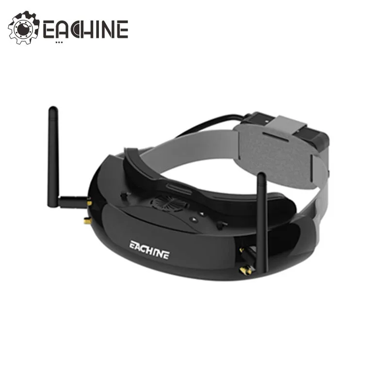 Eachine EV200D 1280*720 5,8G 72CH истинное разнообразие FPV очки HD порт в 2D/3D встроенный DVR Черный Белый для модели радиоуправляемого дрона