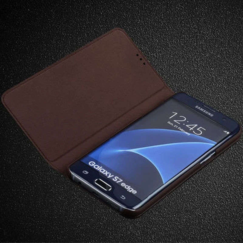 Чехол накладка из натуральной кожи для Samsung Galaxy S7 G9300 G930 S 7 G 9300 930|Бамперы| |