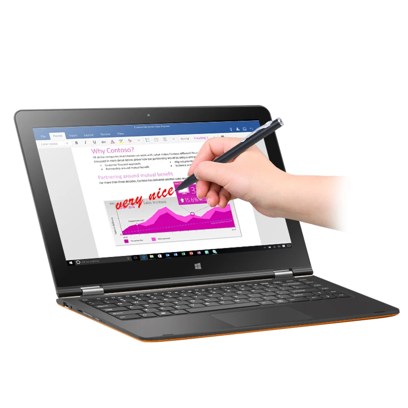 Оригинальная Лицензия Windows 10 планшетный ПК 11 6 &quotТетрадь Intel N3450 4 ядра ноутбук с