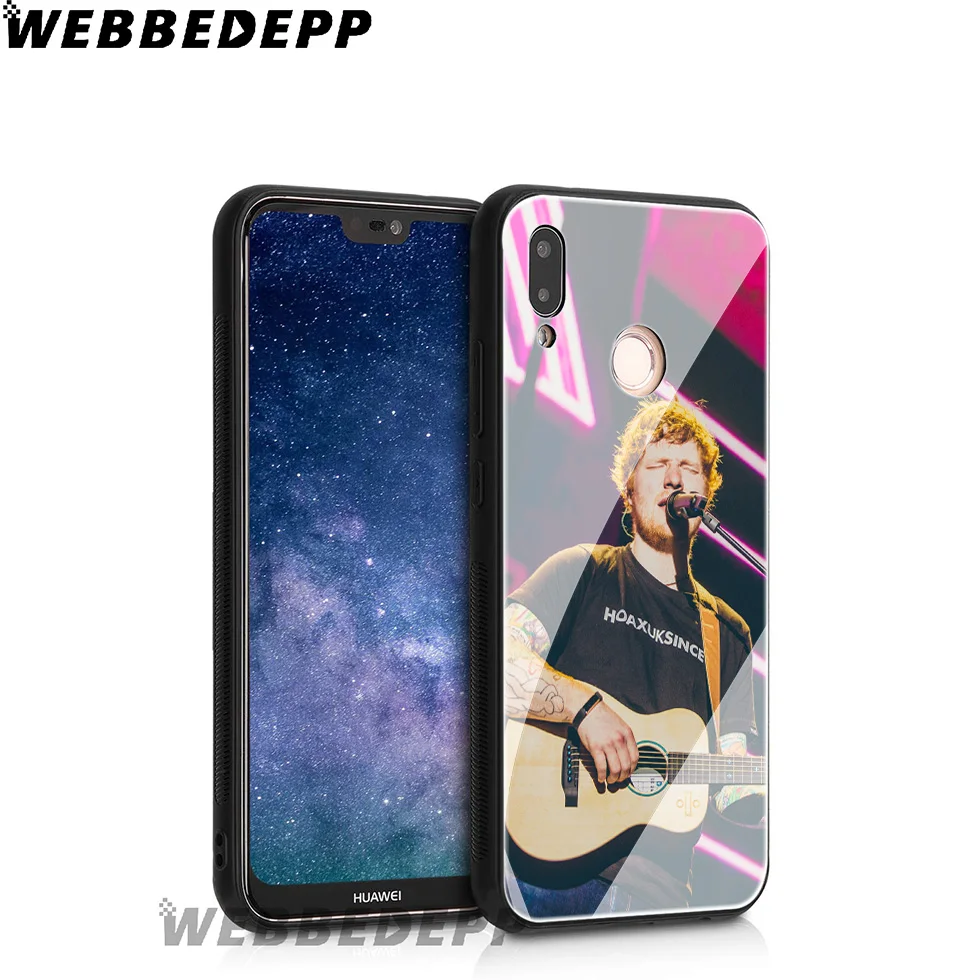 WEBBEDEPP Ed sheeran Edsheeran чехол из закаленного стекла для Huawei Mate 20 P20 P10 P Smart 2019 2018 и Honor 10 9 8X