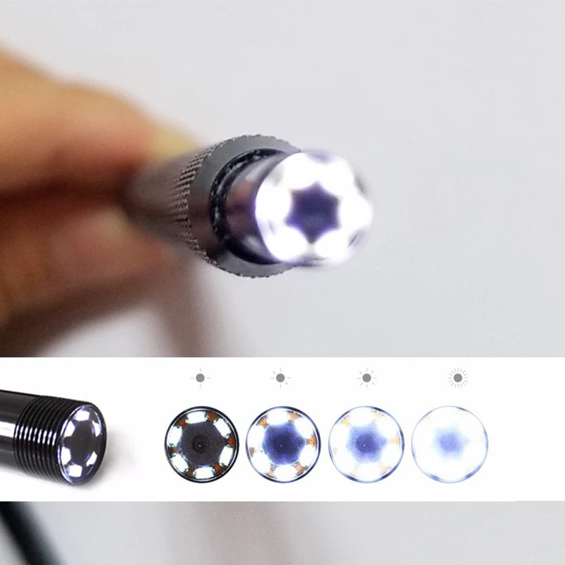 HD720P 3 в 1 ушной очиститель эндоскоп 5 мм 6 LED type c android USB визуальная Ушная ложка мини