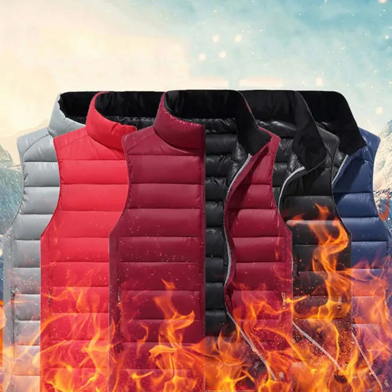 Vest Men New Stylish Autumn Winter Warm Sleeveless Jacket Army Waistcoat Fashion Casual Coats Outwear | Мужская одежда