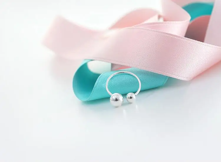 Модные украшения Для женщин серебро 925 пробы Кольцо милые кольцо регулируемые