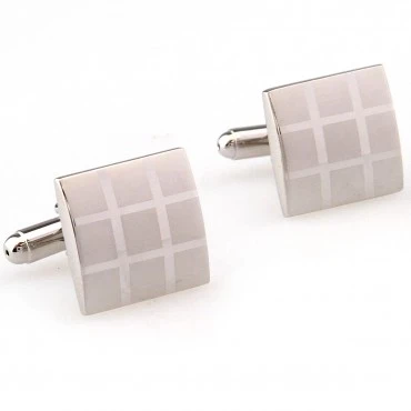 

New Arrival High Quality Men Designer Cuff links Copper Material Scrub Suqare Lattice Design Enamel CuffLinks Free Shipping