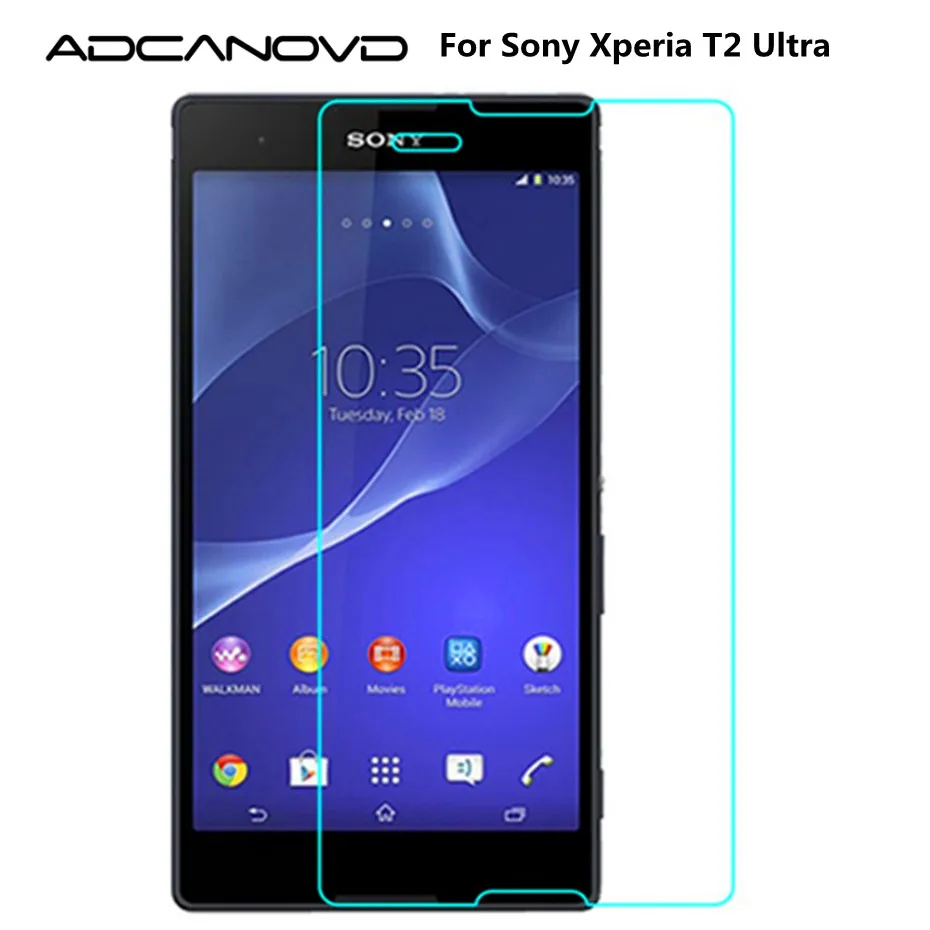 2 шт. для Sony Xperia T2 Ultra D5303 D5306 D5316 D5322 9H Твердость Премиум Нано покрытие закаленное