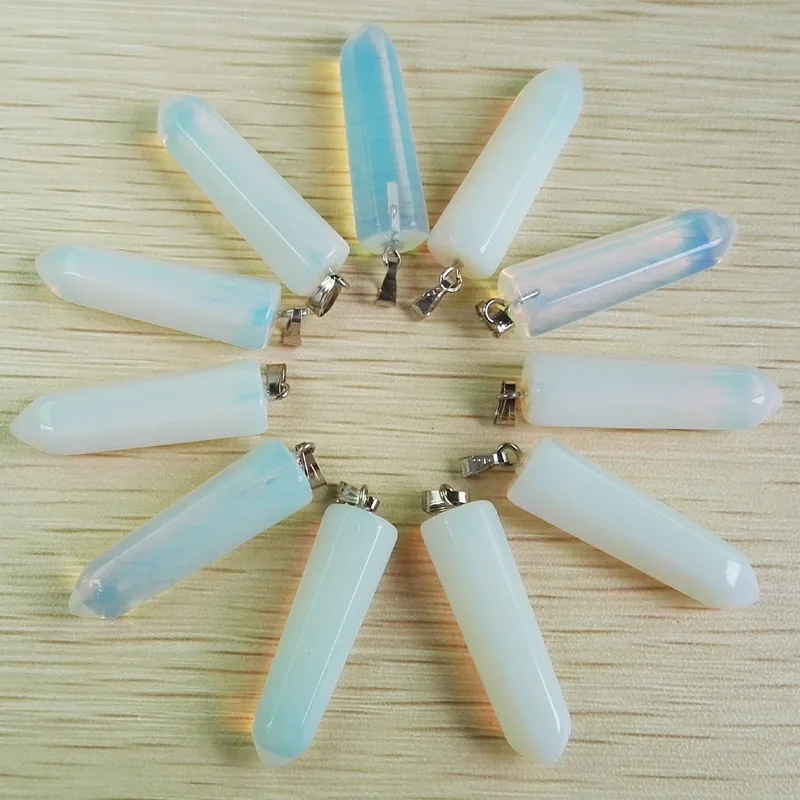 Опт 24 шт./лот хит продаж природный камень опал подвески модный opalite для ювелирных