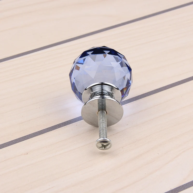 10 шт./лот 30 мм Хрустальный шар ручки ящика/кристальная ручка с цинковой основой