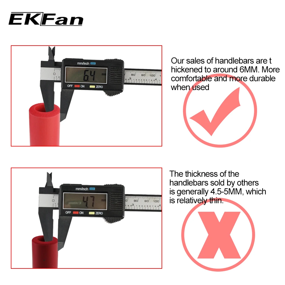Ультралегкий силиконовый чехол EKFan для руля велосипеда высокой плотности