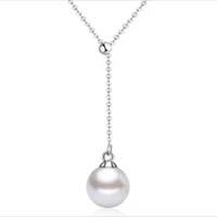 new fashion silver plated women choker necklace for girl accessories top quality female gold pearl pendants necklace lady bijou