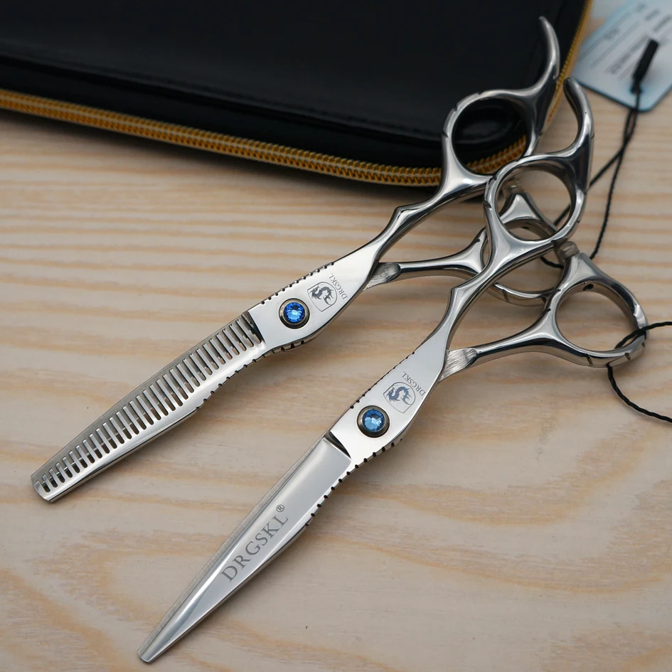 

DRGSKL bird mouth professional hair scissors high quality, 5.5 inch bayber scissors hairdressing shears hair tesoura