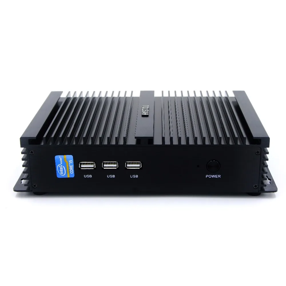 Hystou новая модель промышленного компьютера бесшумный мини ПК 4 Гб ОЗУ 128 SSD Intel Core i5