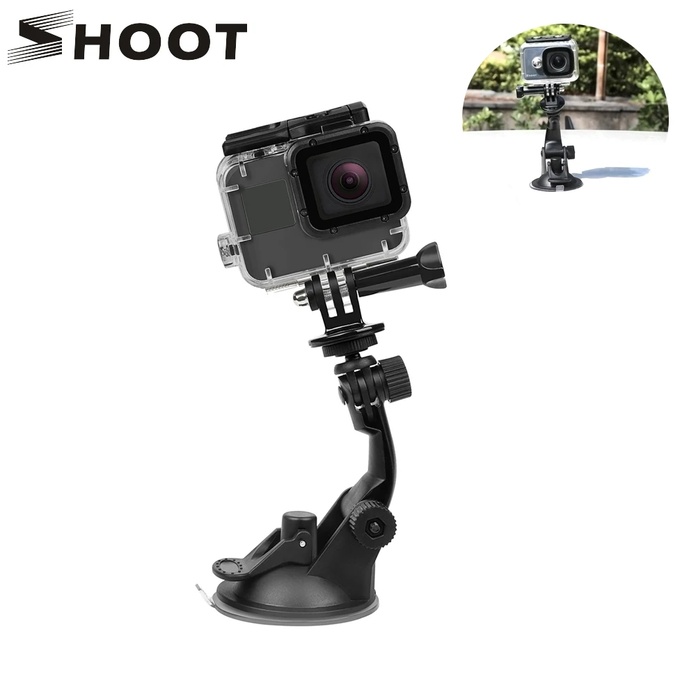 Присоска для Gopro Hero 8 7 6 5 SJ4000 Xiaomi Yi 4 K Mijia k H9 с адаптером штатива|for gopro hero|sjcam sj4000