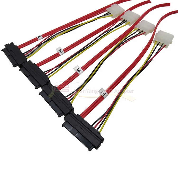 LSI / 3Ware Molex mini SAS SFF-8087 и power x4 cable | Компьютеры офис