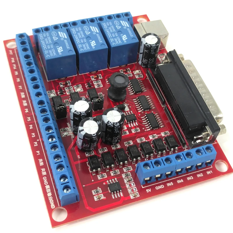 Новый 6 осевое MCACH2 MACH3 гравировки Интерфейс Breakout совета USB шпиндель ЛКМ |