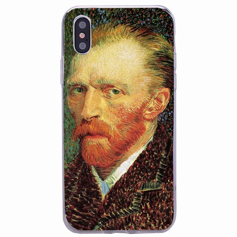 Phone Cases Van Gogh Starry Night Sunflower Oil Painting Soft Silicon Case Cover for IPhone 7 7plus 8 Plus 6 6S 5S SE X Capa |