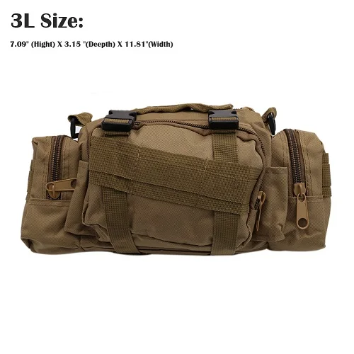 3L/6L/30L наружные сумки для альпинизма, водонепроницаемая поясная сумка, Военная Тактическая оксфордская Сумка для кемпинга, походные поясные сумки - Цвет: 3L Khaki