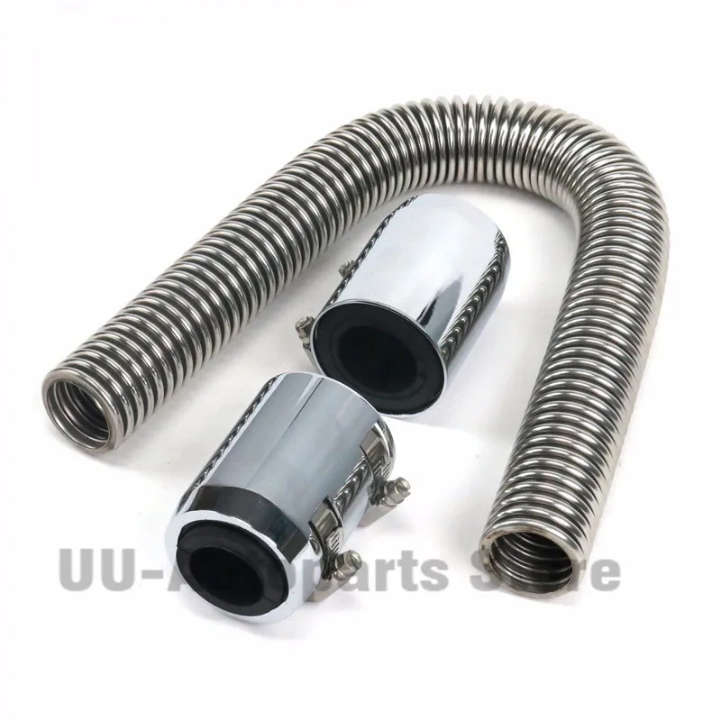 Универсальный хромированный шланг для охлаждающей жидкости 24 дюйма из