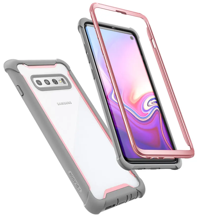Чехол Ares для samsung S10, 6,1 дюйма, прочный Чехол на весь корпус со встроенной защитной пленкой [не совместим с датчиком отпечатков пальцев]