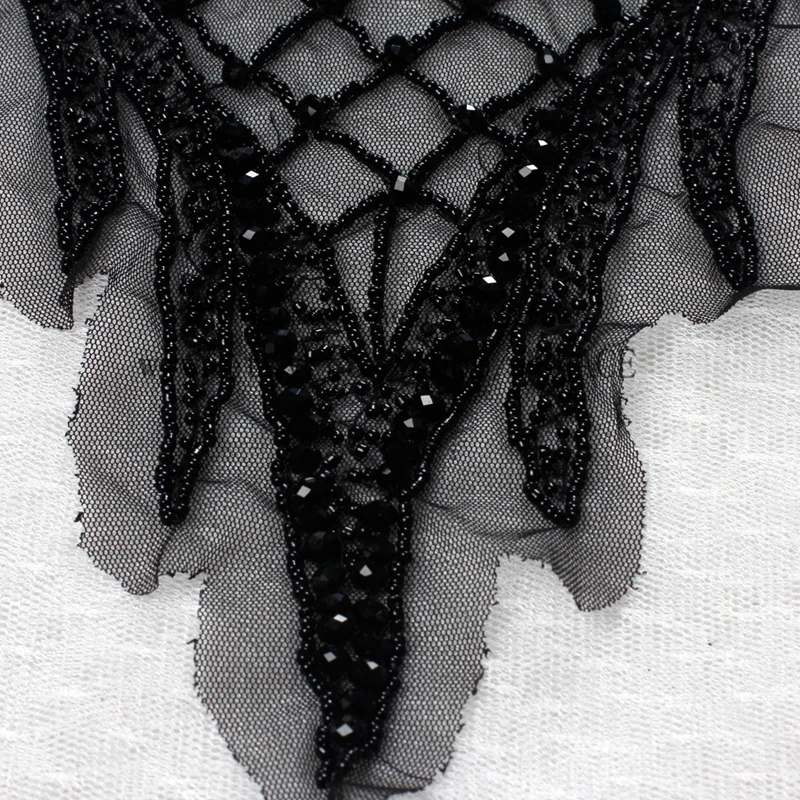 Новые большие черные тяжелые украшенные бисером аксессуары для рукоделия