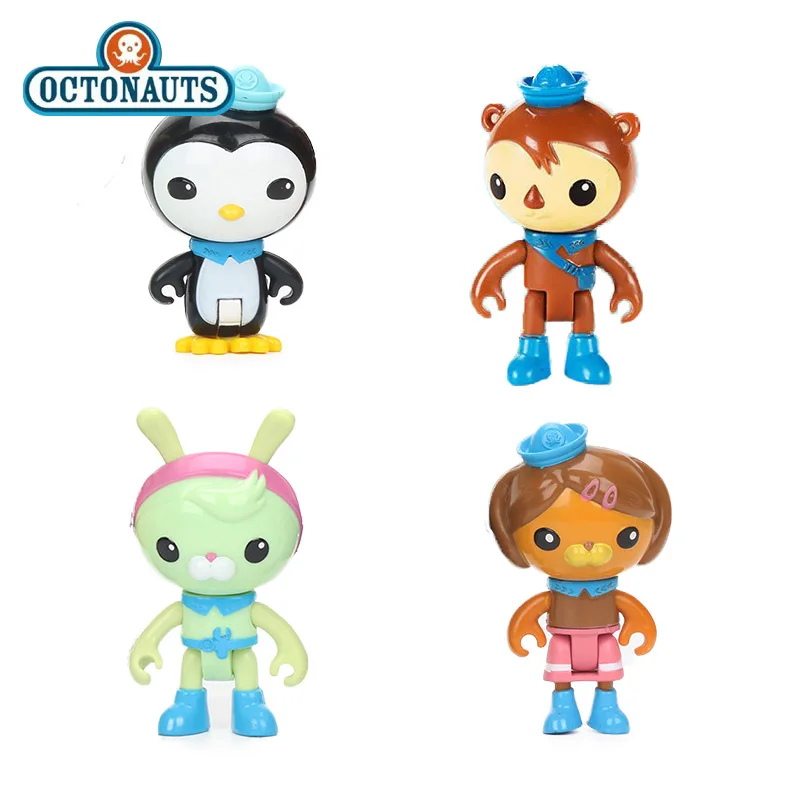 Оригинальная экшн фигурка из ПВХ 4 шт./компл. Octonauts командная упаковка песо