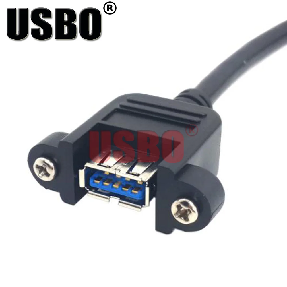Высококачественный черный кабель для передачи данных 0 5 м 8 USB3.0 штекер-гнездо