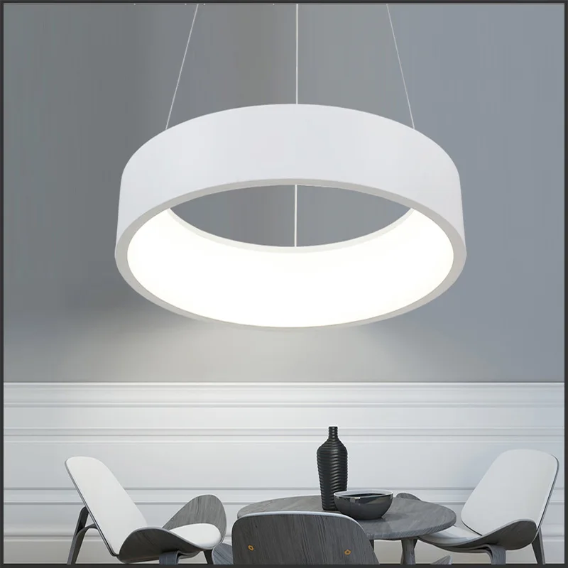 Anxiong супер тонкий 27 Вт Современные Люстры Circle кольца LED люстра свет для