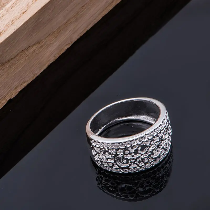 Кольцо с посеребренным покрытием 925sterling silver WGYUTEBV ювелирное изделие из