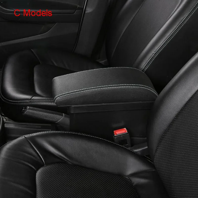 Tonlinker центральный подлокотник коробка для хранения крышки наклейки для Volkswagen POLO 2011-18 Автомобиль Стайлинг 1 шт. ABS и кожа хранения