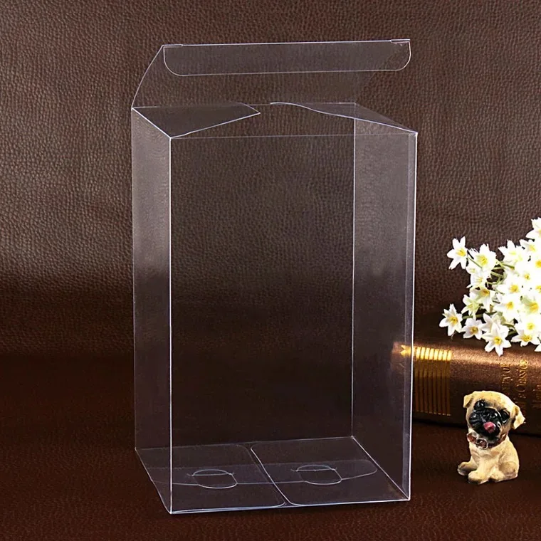 

20Pcs PVC Birthday Gift Box Transparent Wedding Favor Box Chocolate Candy Packing Boxes Event Party Present/Toys Box