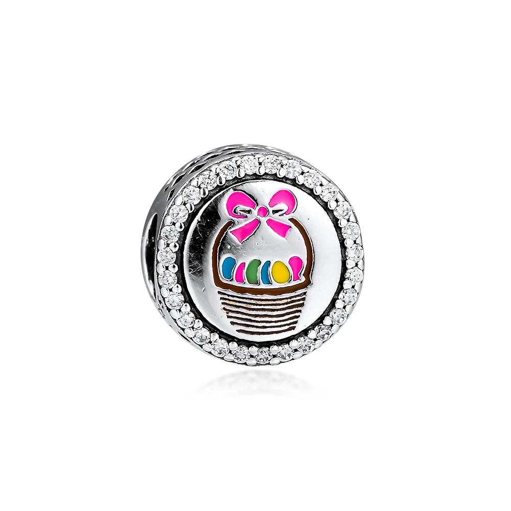 

DIY Beads For Jewelry Making Cup Cake Icon Charm Fits Original Silver Charms Bracelets For Woman DIY 2019 Summer