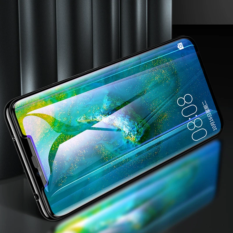 Защитная пленка для экрана huawei mate 20 pro закаленное стекло жидкий клей УФ
